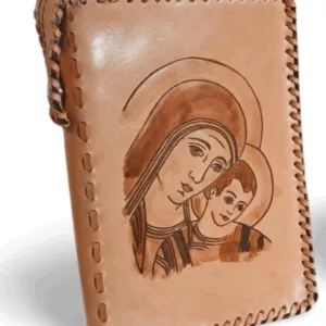 funda de piel para liturgia de las horas virgen del camino