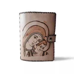 funda de piel para biblia virgen con niño (copia)