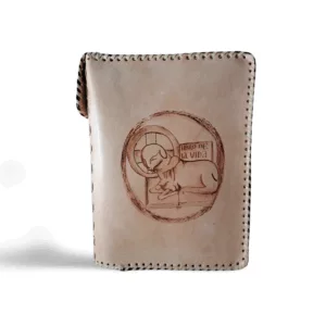 funda de piel para biblia cordero