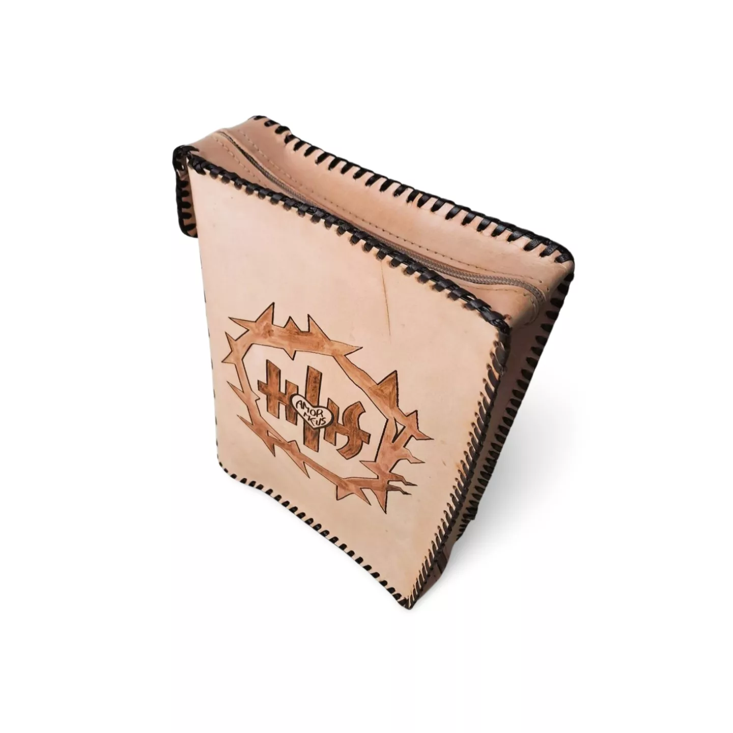 funda de piel para biblia amor meus