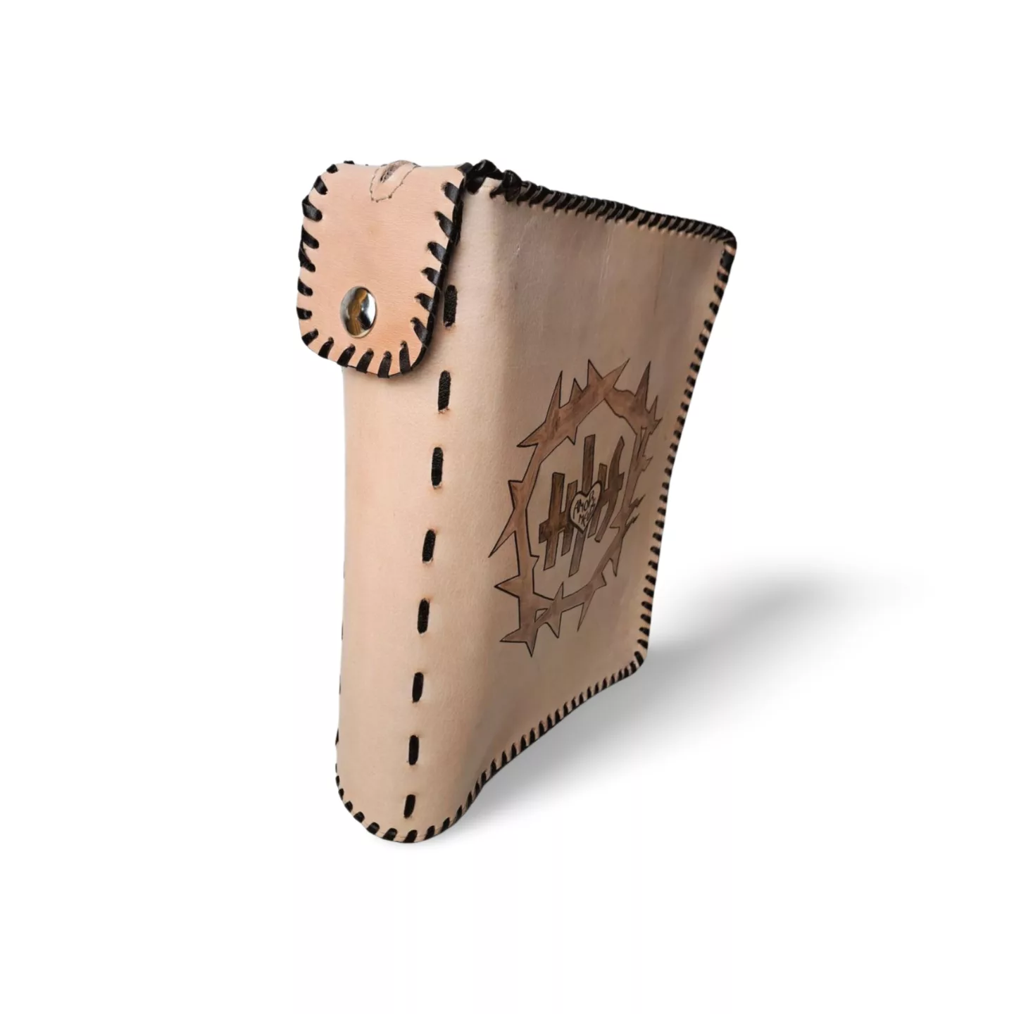 funda de piel para biblia amor meus