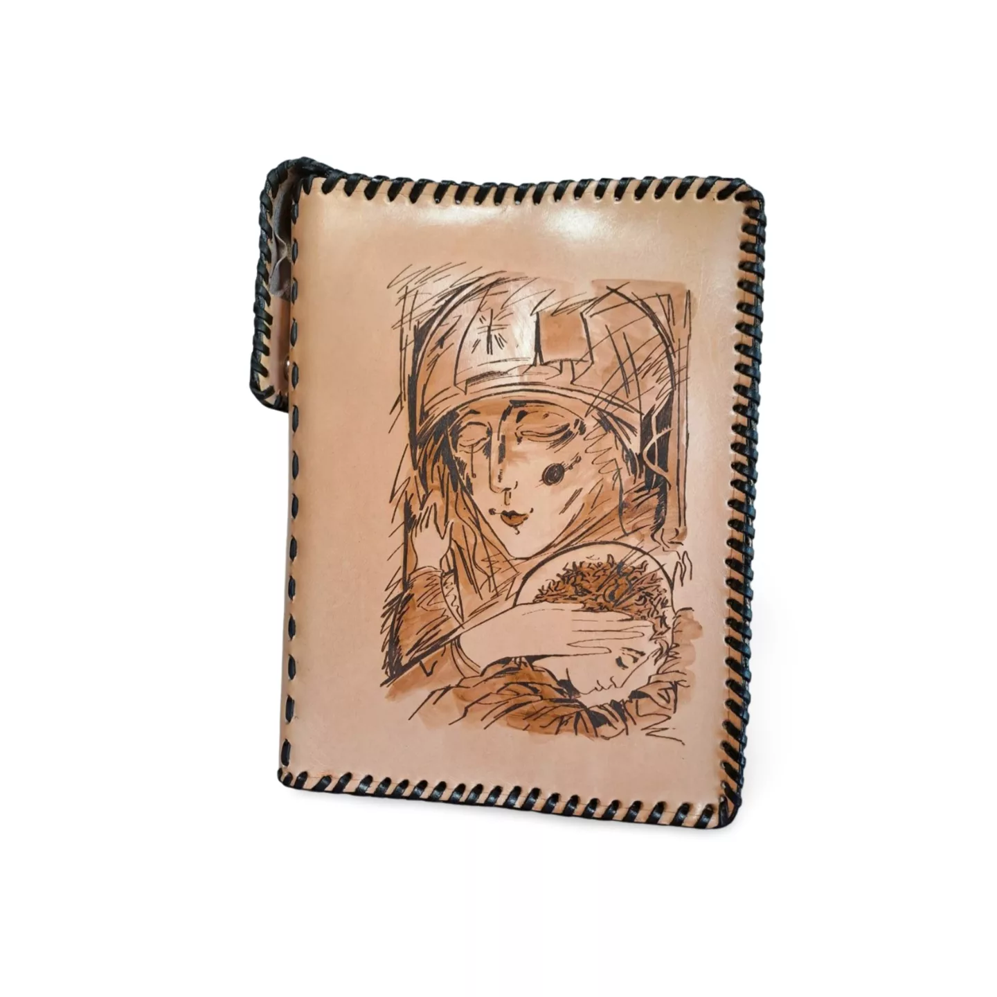 funda de piel para biblia amor meus