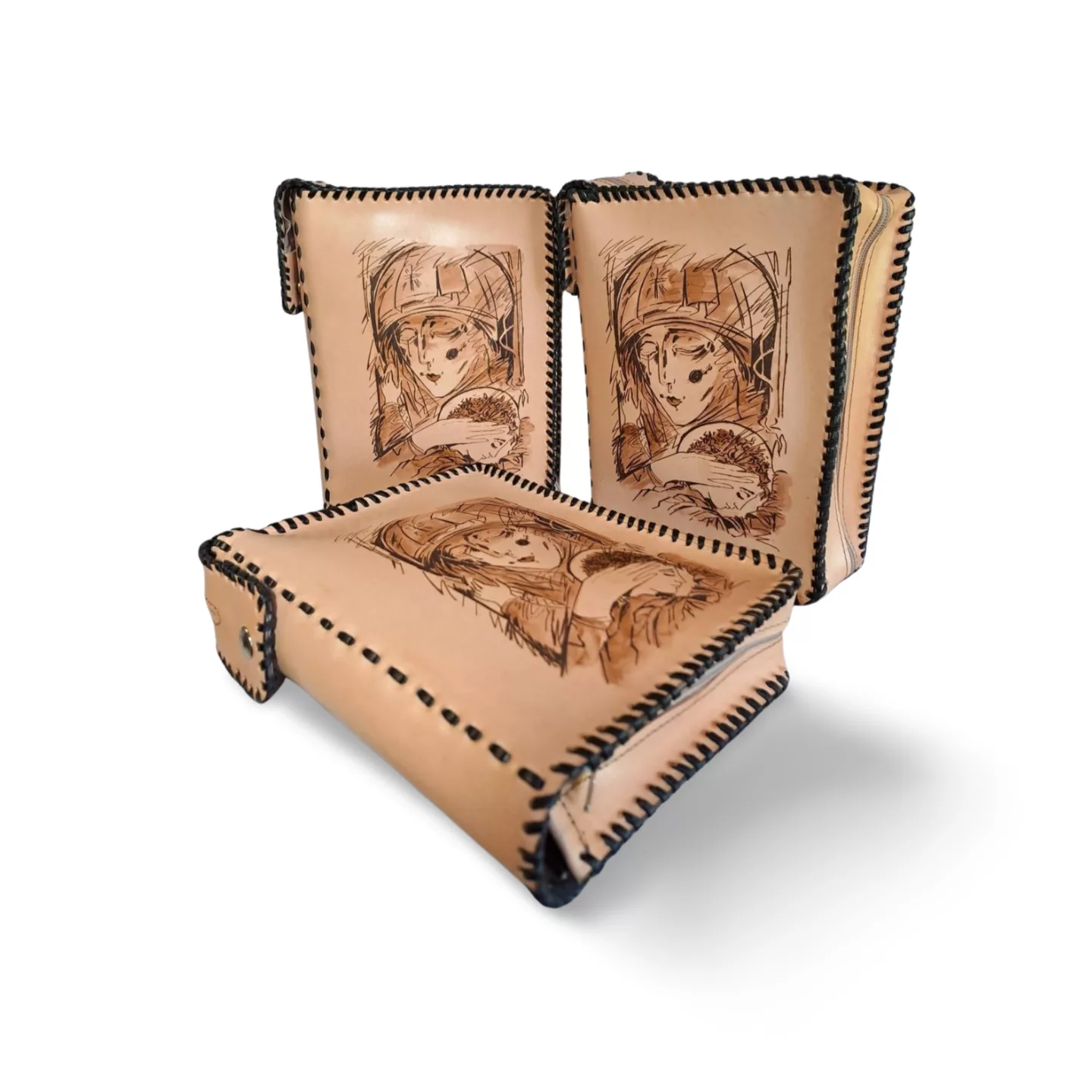 funda de piel para biblia amor meus